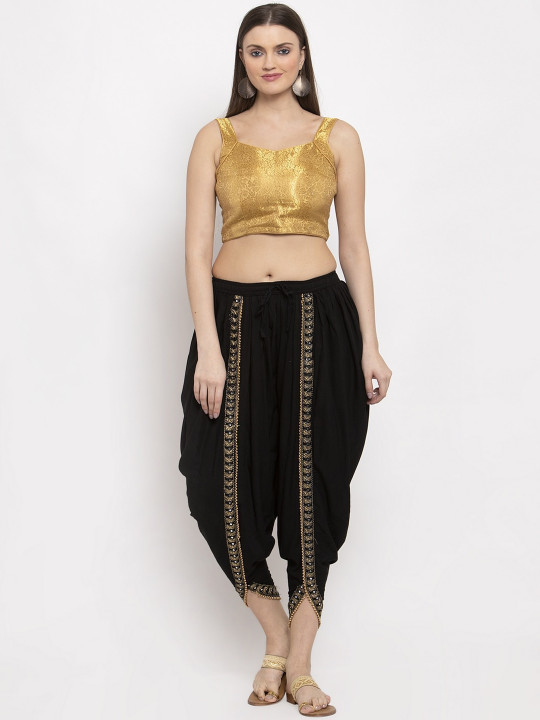 women black solid dhoti salwar women black solid dhoti salwar